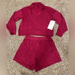 Danskin Women's Burgundy Lounge Set